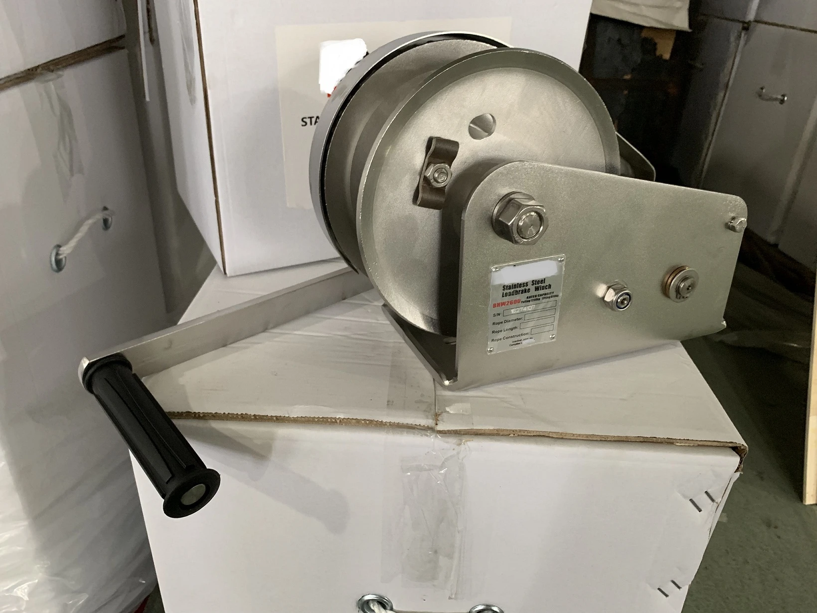 stainless steel hand winch