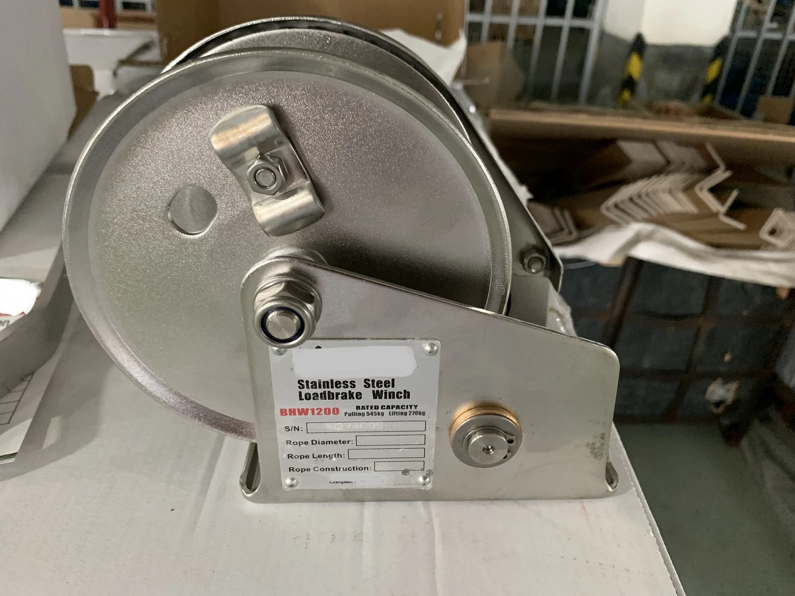 stainless steel hand winch